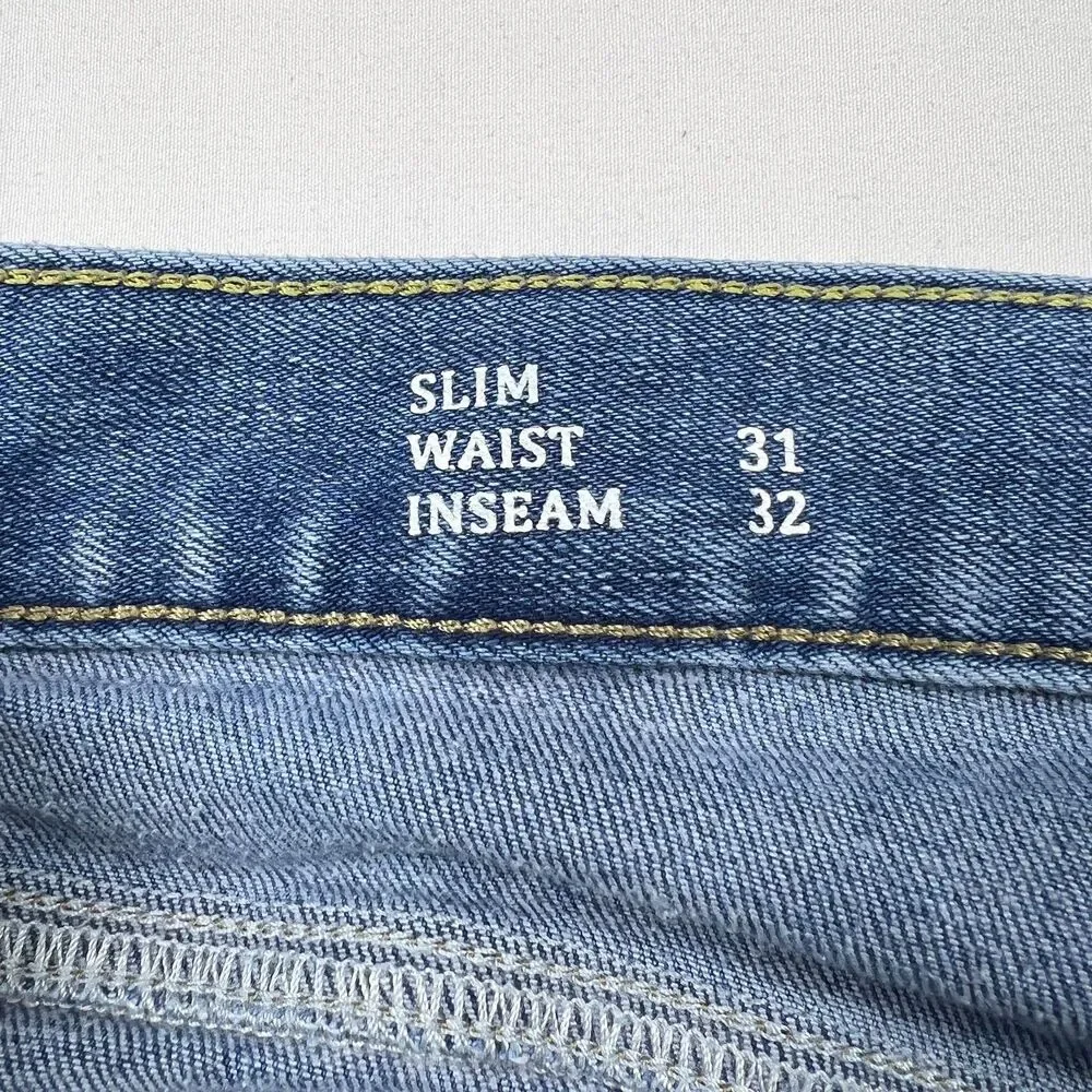 Banana Republic Men's Jeans 31x32 Slim Utility Light Wash Stretch Lyocell